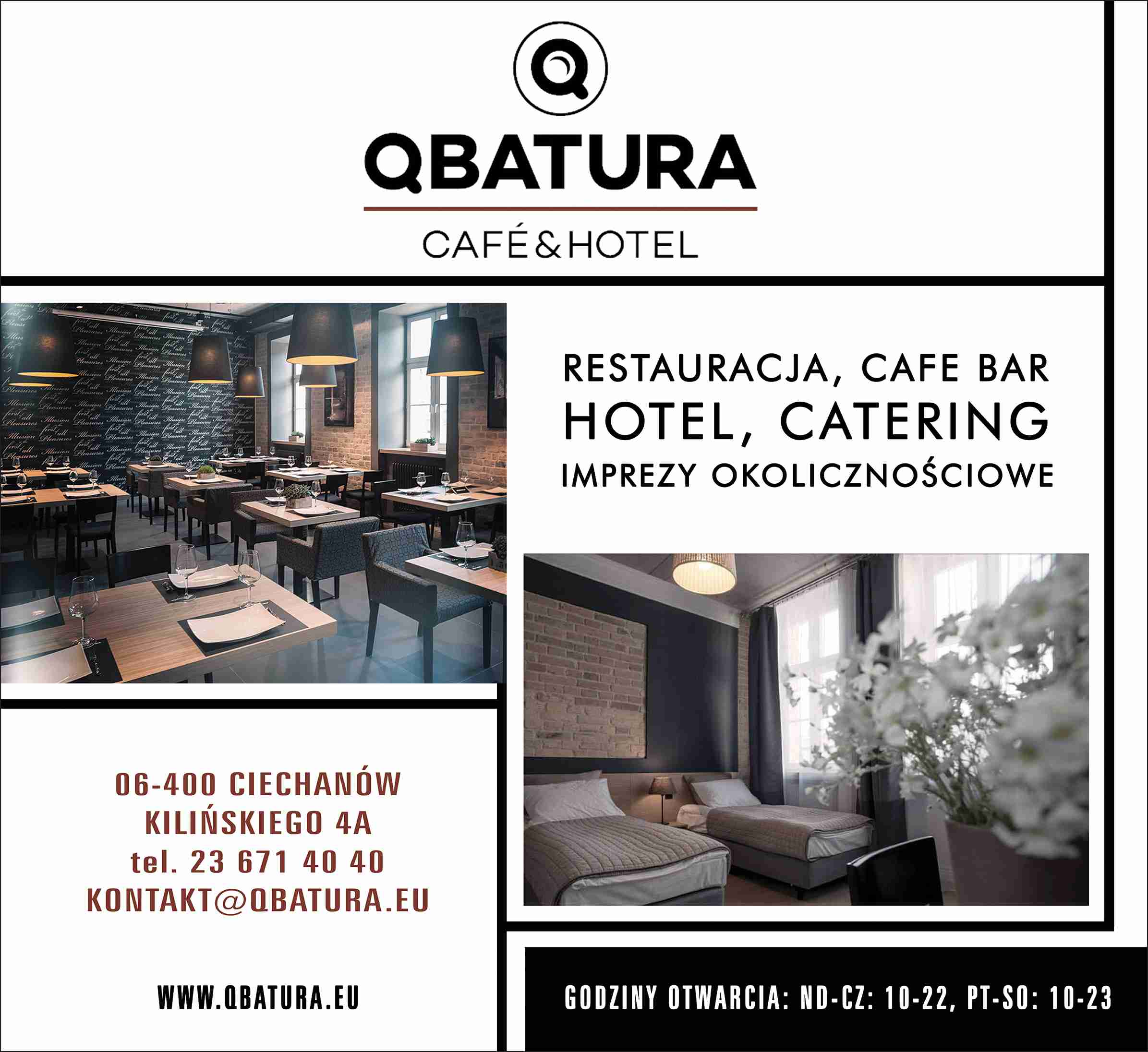 QBATURA CAFE & HOTEL - restauracja CIECHANÓW restauracja CIECHANÓW